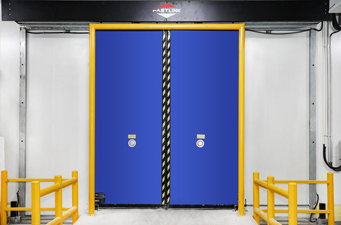 Puerta corrediza de alta velocidad para almacenamiento en frío