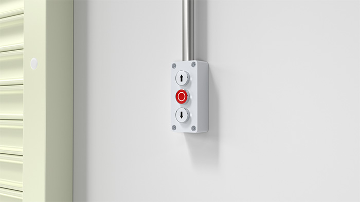 Puerta enrollable de acero resistente al viento Fastlink