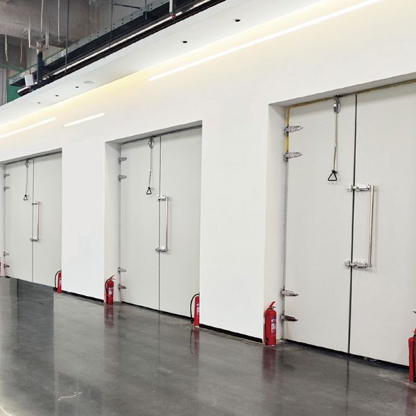 Puerta batiente aislada - RAL9002